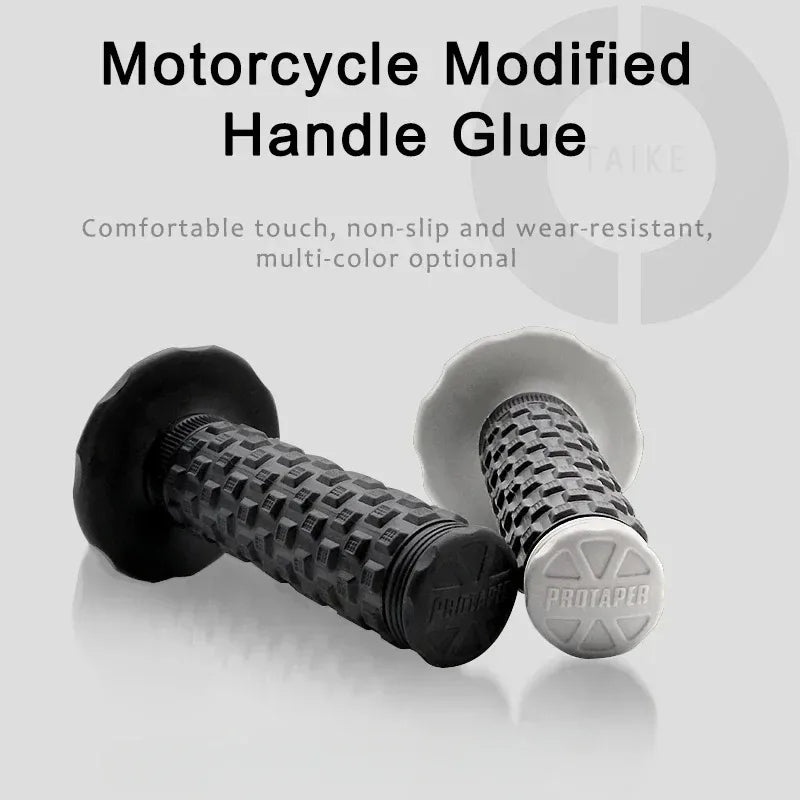 A Pair 22mm Diameter Rubber Bike Handlebar Grips for 7/8" Bar Dirt Bike Pillow Top Throttle Handle Grips Motorcycle Accessories