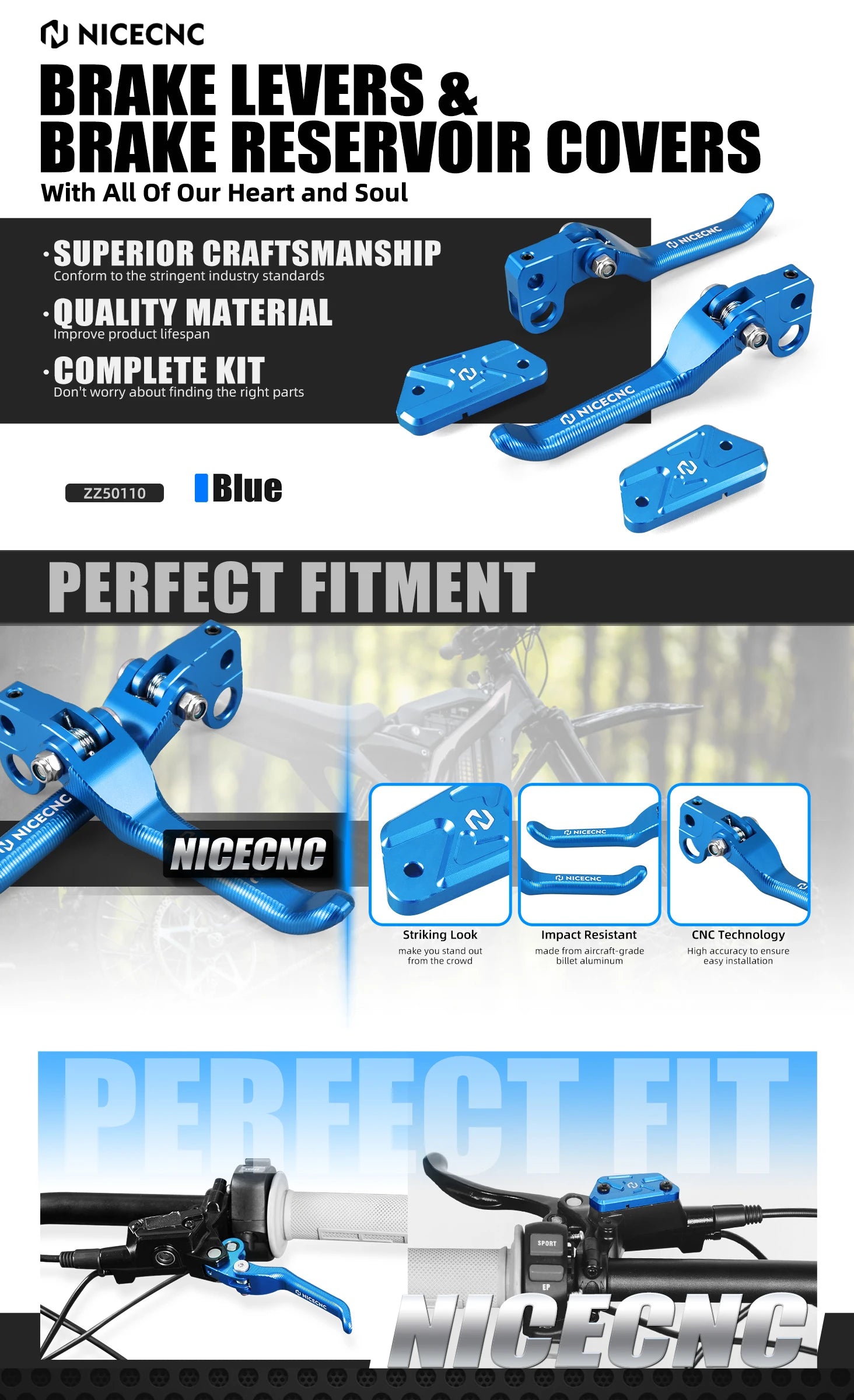 upgraded surron brake lever kits