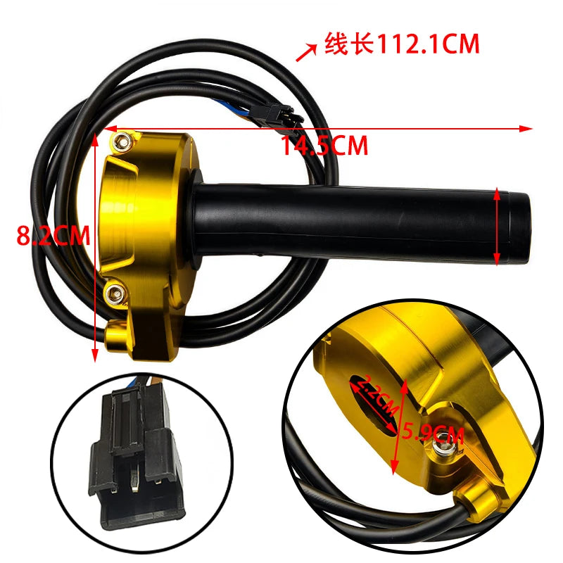 CNC Motorcycle Electronic Throttle Handle Throttle Handlebar Fit For Sur-Ron Surron Light Bee S X Electric Motocross Universal P