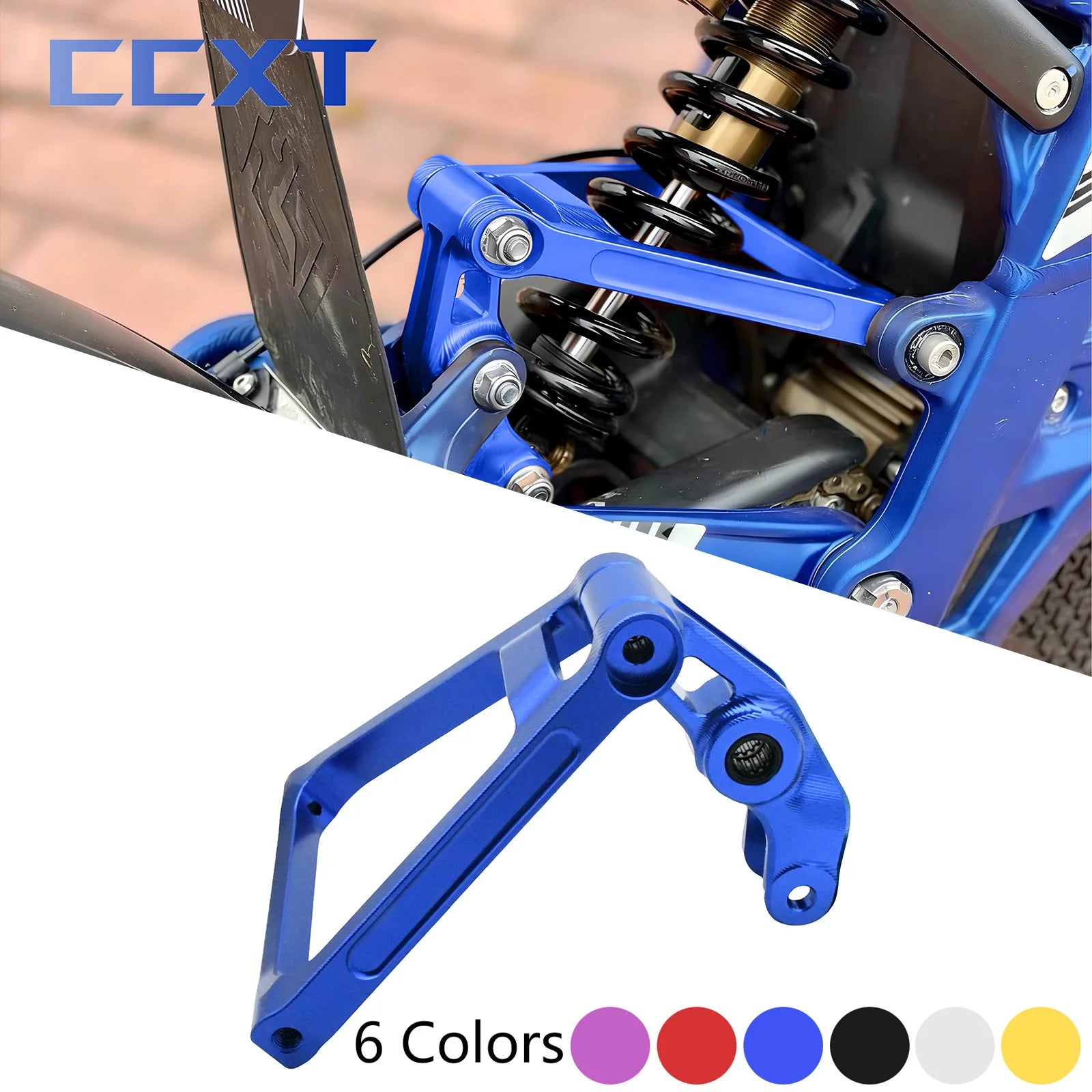 CNC Aluminum Shock Absorbing Triangle Bracket Rear Suspension Linkage Kit For Sur Ron Light Bee X S L1E For Segway X160 X260