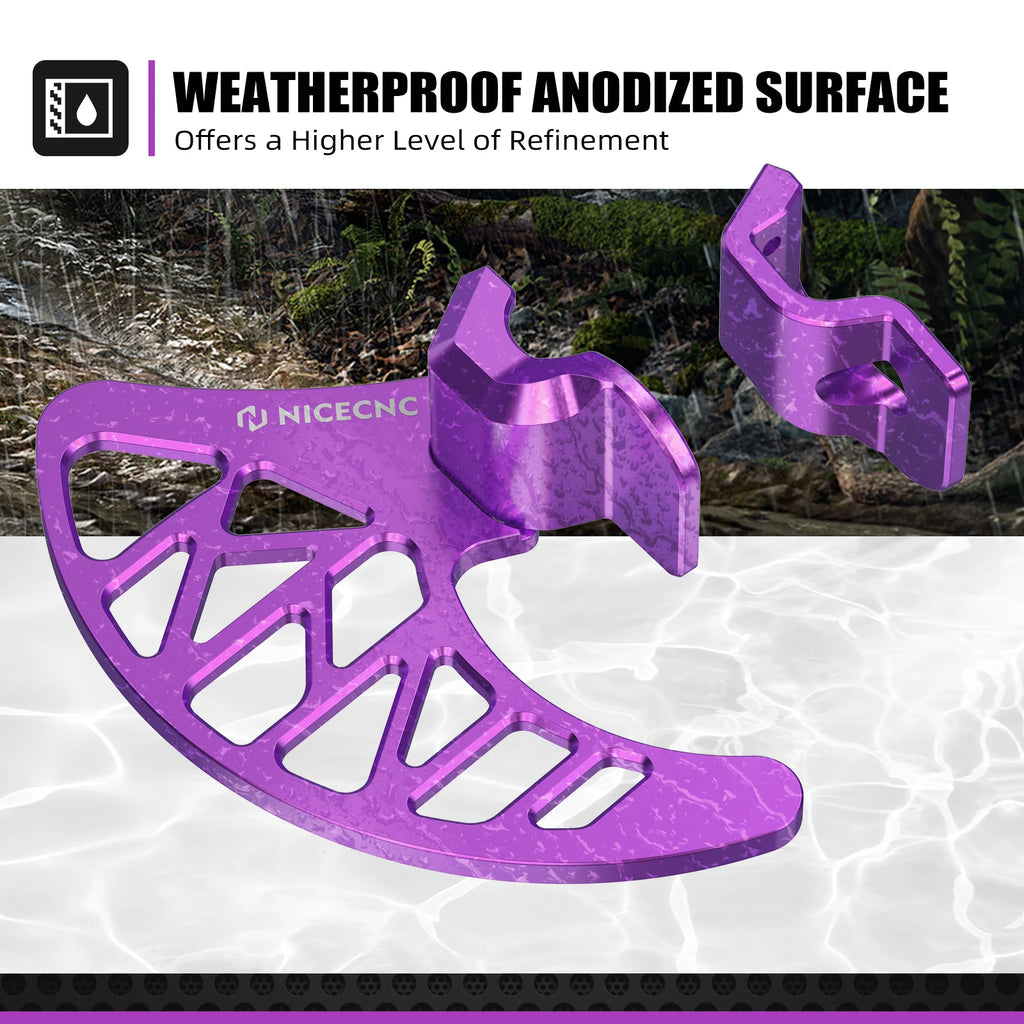 NICECNC For Surron Light Bee X S L1E Electric Dirt Bike Front Brake Disc Guard Front Fork Leg Guard Kit For Segway X160 X260