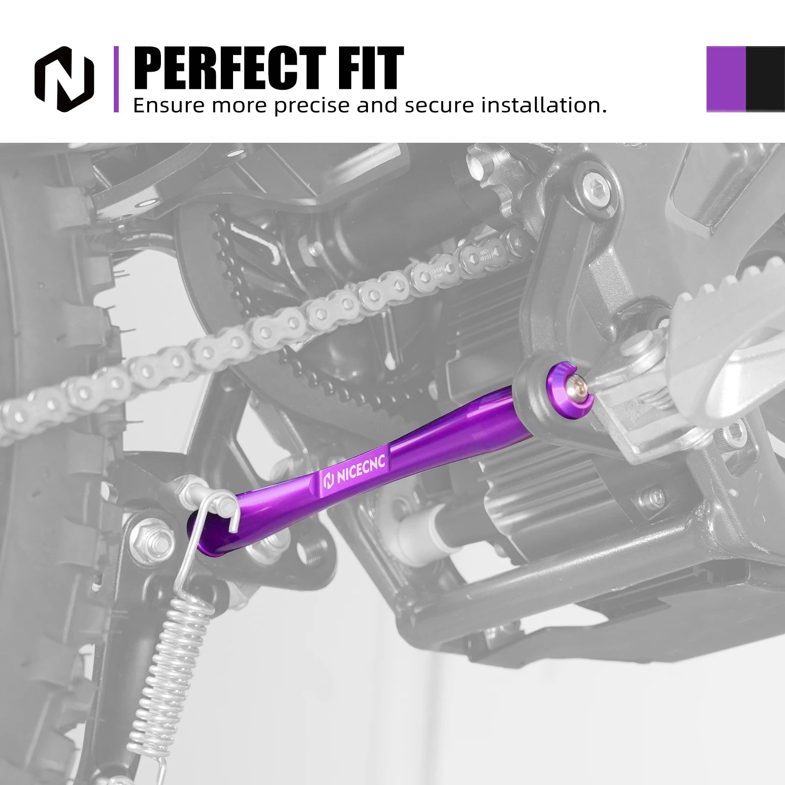 NICECNC For Surron Light Bee X S L1E 2024 2025 Electric Dirt Bike Aluminum Foot Pegs Support Brace For Segway X160 X260