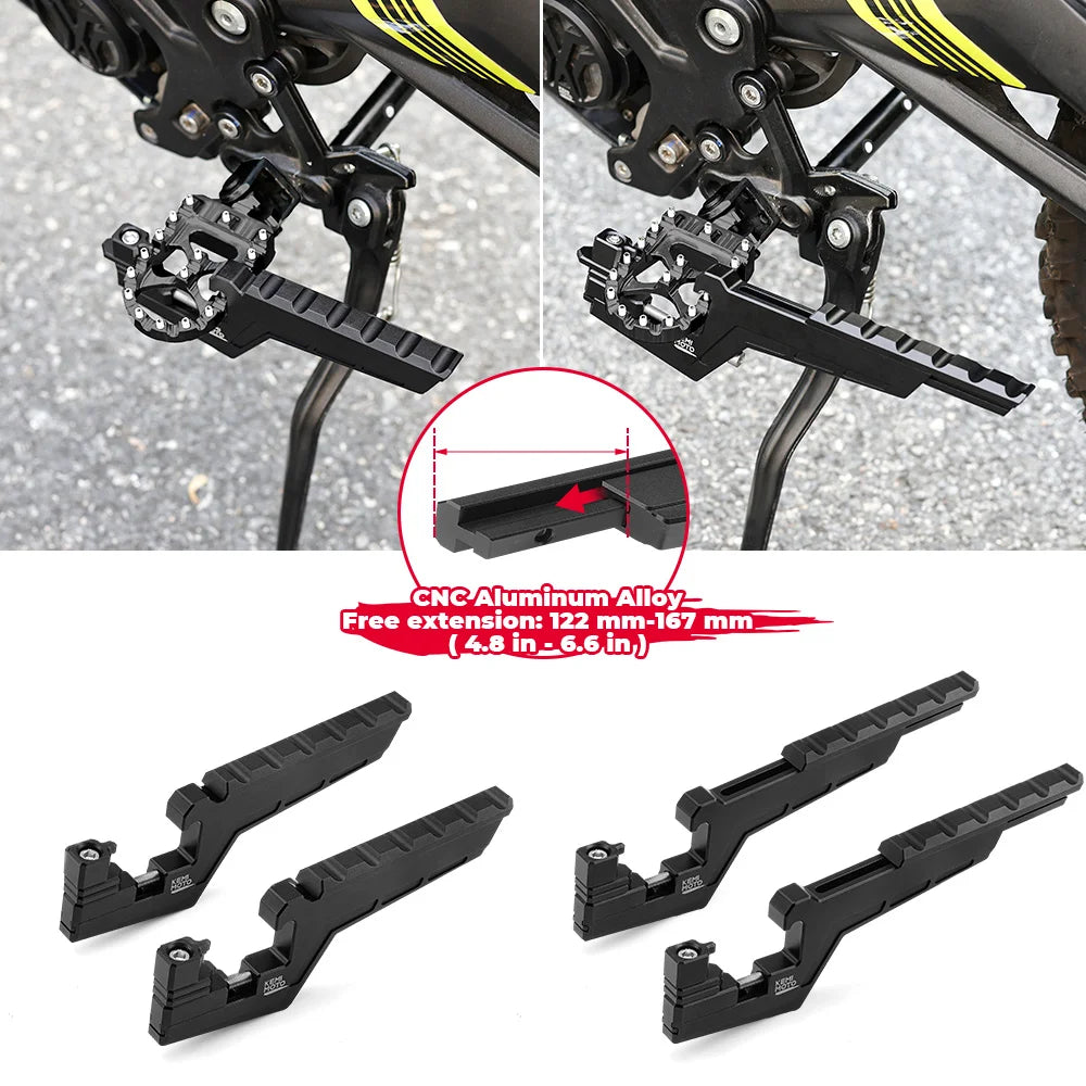 For Segway X160 X260 X 160 X 260 Passenger Foot Peg Extensions Extended Footpegs Motocross Bike Dirt Bike Off-Road Accessories
