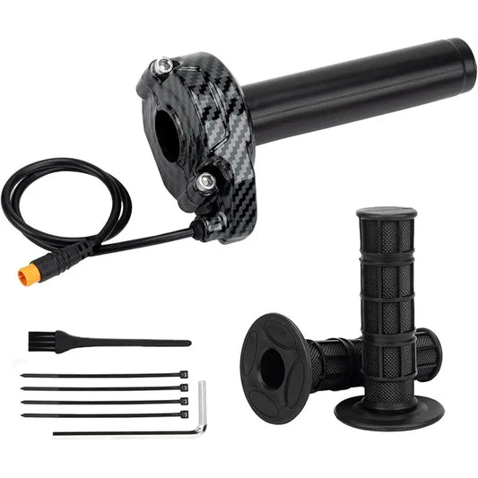 Full Twist Throttle For Ebikes- For Macfox, 3-Pin Surron Style Grip Kit 12V-72V