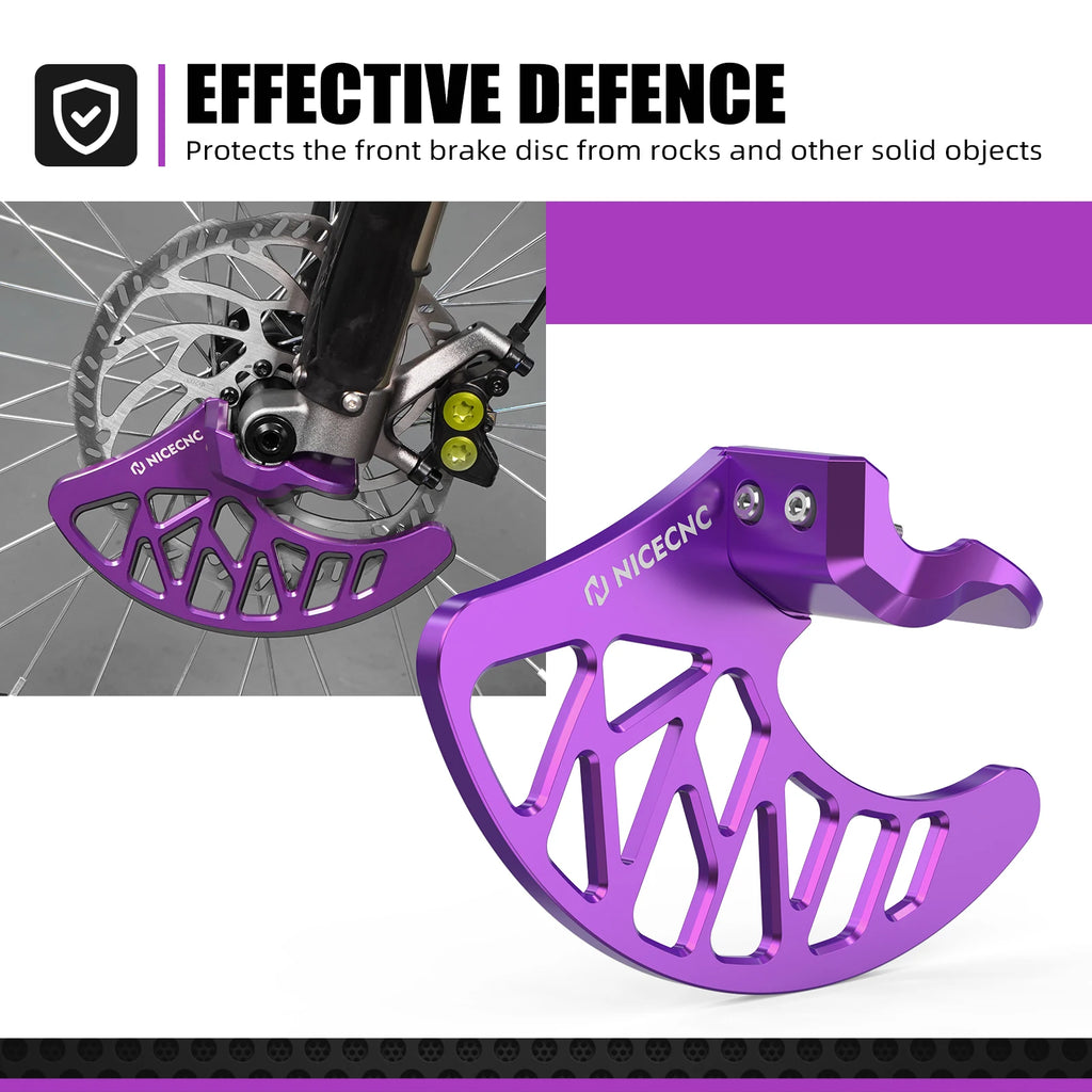 NICECNC For Surron Light Bee X S L1E Electric Dirt Bike Front Brake Disc Guard Front Fork Leg Guard Kit For Segway X160 X260