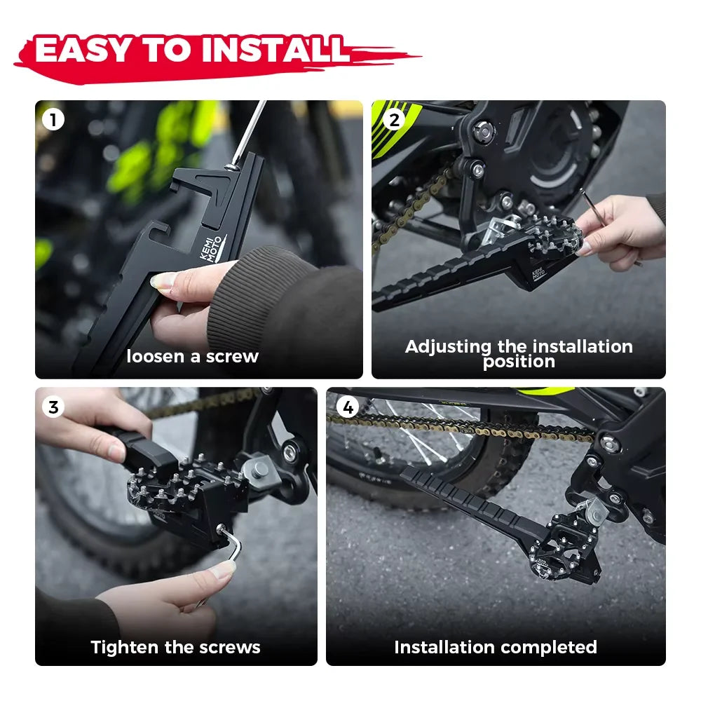 For Segway X160 X260 X 160 X 260 Passenger Foot Peg Extensions Extended Footpegs Motocross Bike Dirt Bike Off-Road Accessories