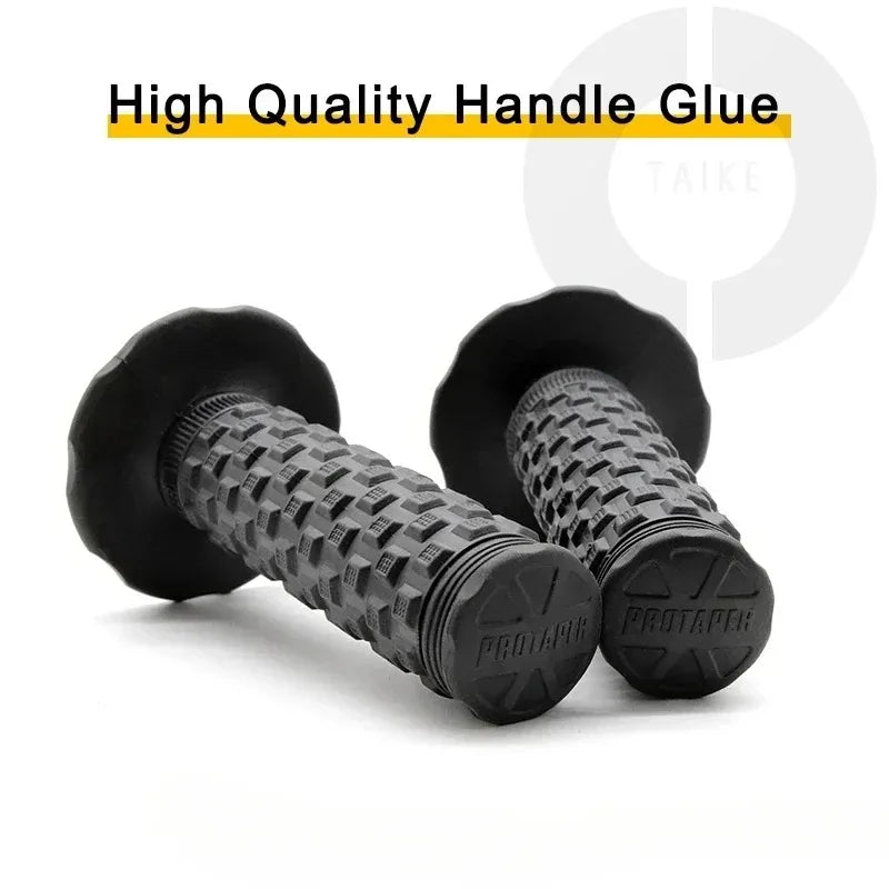 A Pair 22mm Diameter Rubber Bike Handlebar Grips for 7/8" Bar Dirt Bike Pillow Top Throttle Handle Grips Motorcycle Accessories