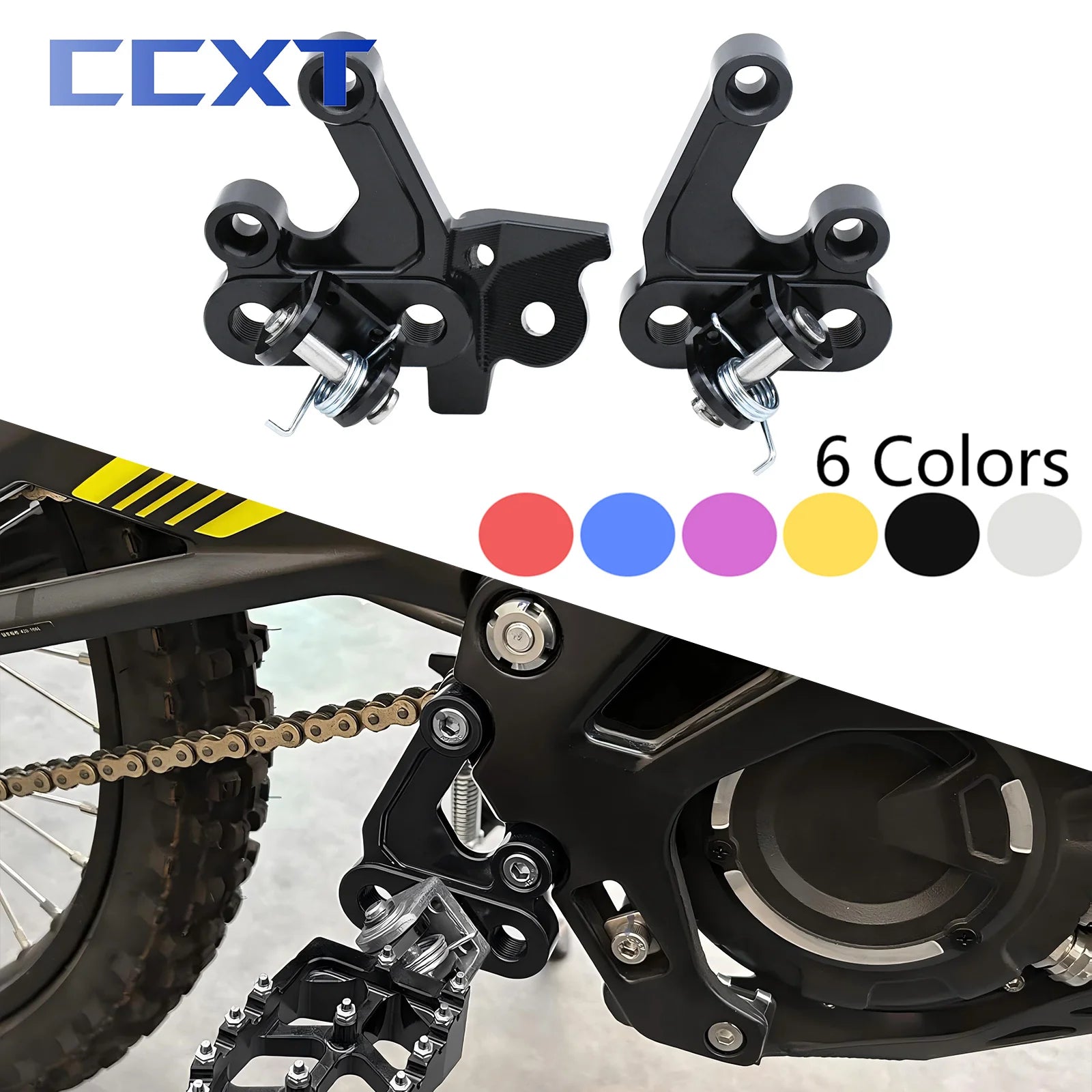 Electric Motocross Foot Pegs Fixing Bracket Rests Pedal Mount Support Bracket For Segway X160 X260 For Surron Light Bee X & S
