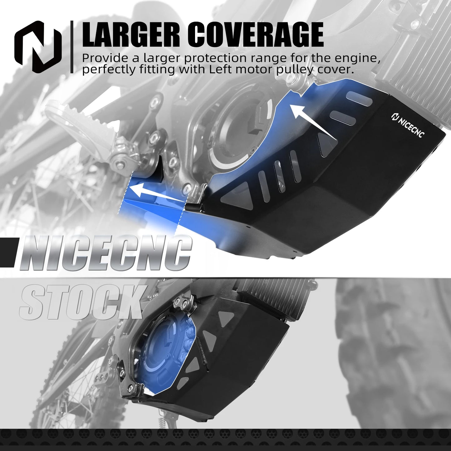 For Surron light bee X Engine Chassis Guard Skid Plate For Sur-ron light bee S L1E For Segway X160 X260 Electric Dirt Bike