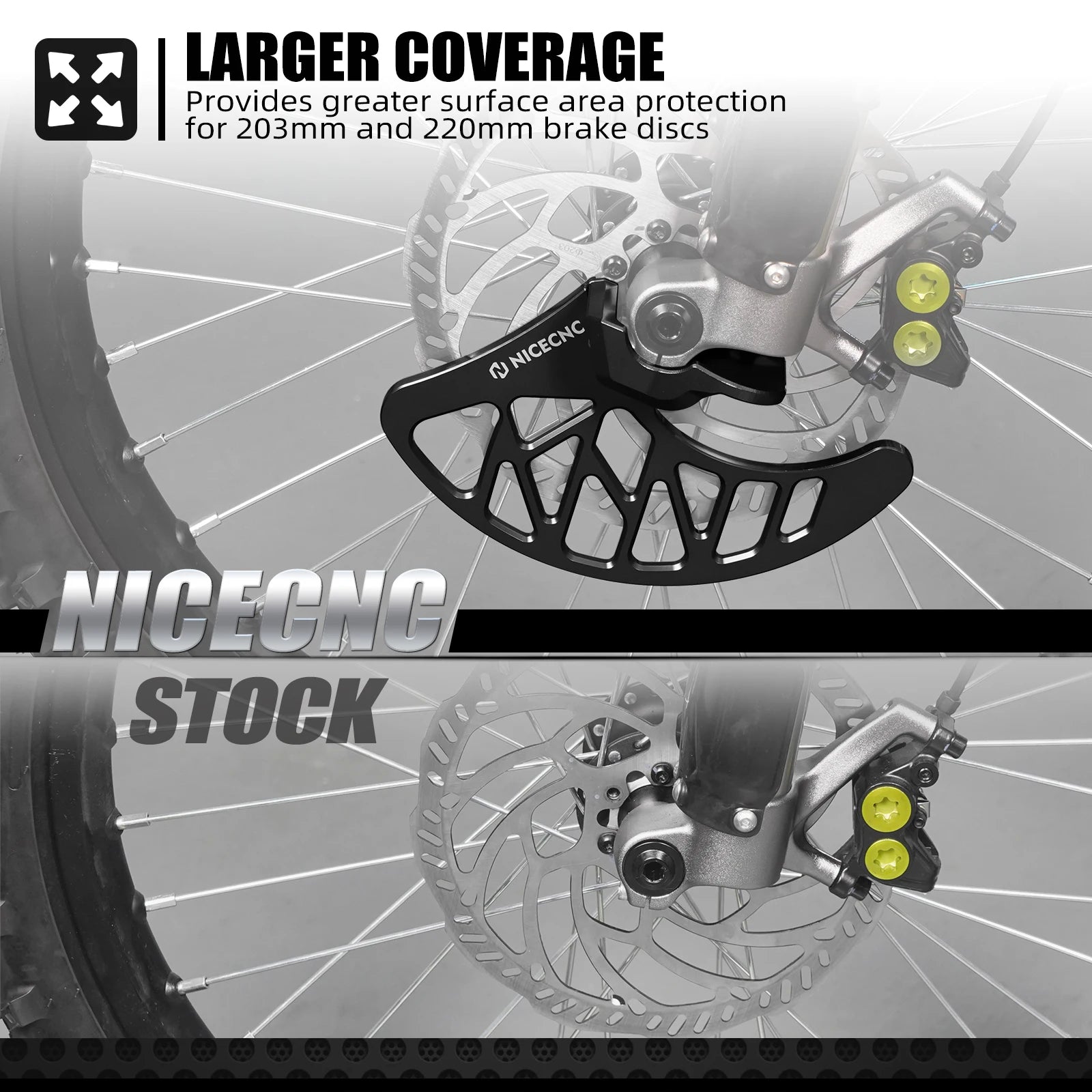 NICECNC For Surron Light Bee X S L1E Electric Dirt Bike Front Brake Disc Guard Front Fork Leg Guard Kit For Segway X160 X260