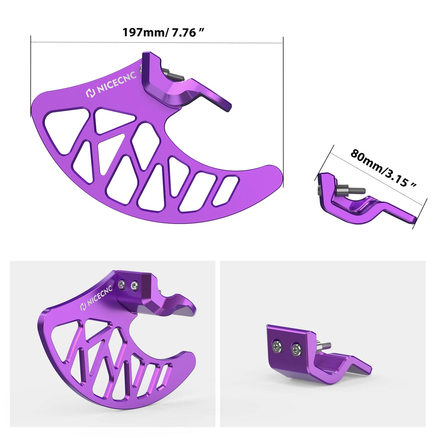 NICECNC For Surron Light Bee X S L1E Electric Dirt Bike Front Brake Disc Guard Front Fork Leg Guard Kit For Segway X160 X260