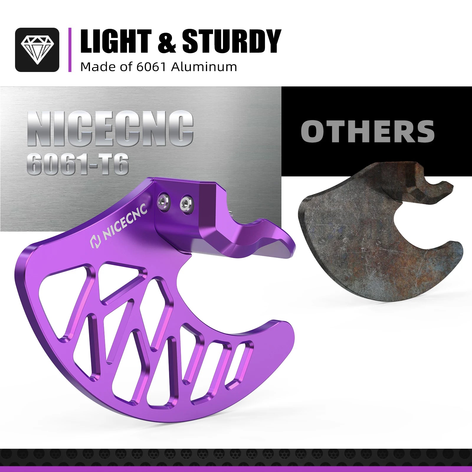 NICECNC For Surron Light Bee X S L1E Electric Dirt Bike Front Brake Disc Guard Front Fork Leg Guard Kit For Segway X160 X260