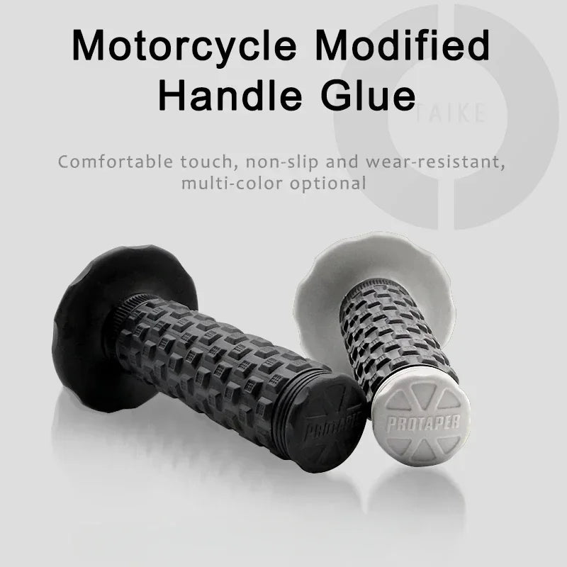 A Pair 22mm Diameter Rubber Bike Handlebar Grips for 7/8" Bar Dirt Bike Pillow Top Throttle Handle Grips Motorcycle Accessories