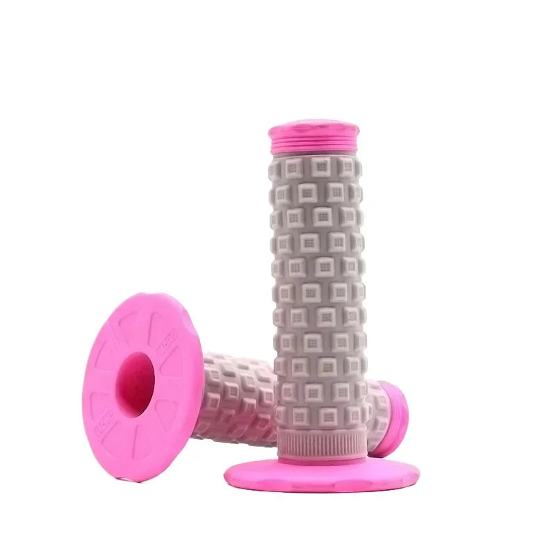 A Pair 22mm Diameter Rubber Bike Handlebar Grips for 7/8" Bar Dirt Bike Pillow Top Throttle Handle Grips Motorcycle Accessories