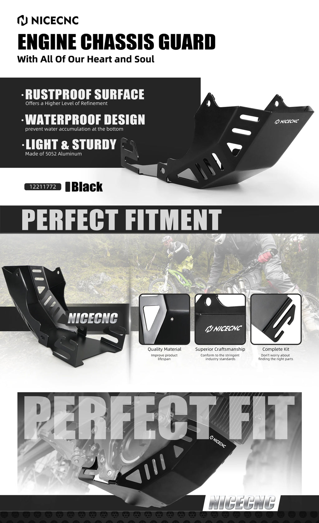 For Surron light bee X Engine Chassis Guard Skid Plate For Sur-ron light bee S L1E For Segway X160 X260 Electric Dirt Bike