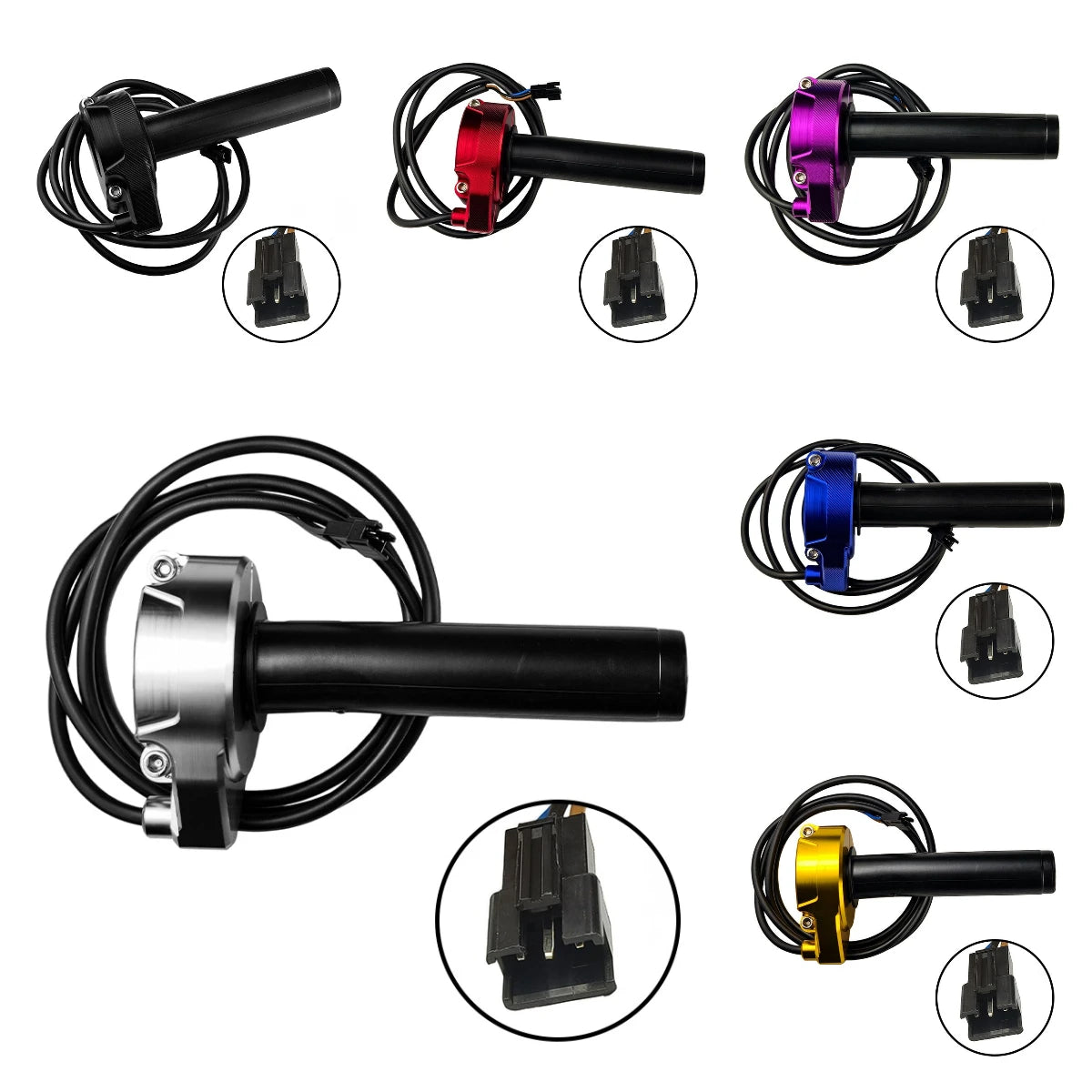 CNC Motorcycle Electronic Throttle Handle Throttle Handlebar Fit For Sur-Ron Surron Light Bee S X Electric Motocross Universal P