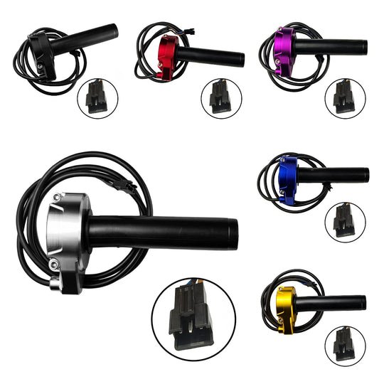 CNC Motorcycle Electronic Throttle Handle Throttle Handlebar Fit For Sur-Ron Surron Light Bee S X Electric Motocross Universal P