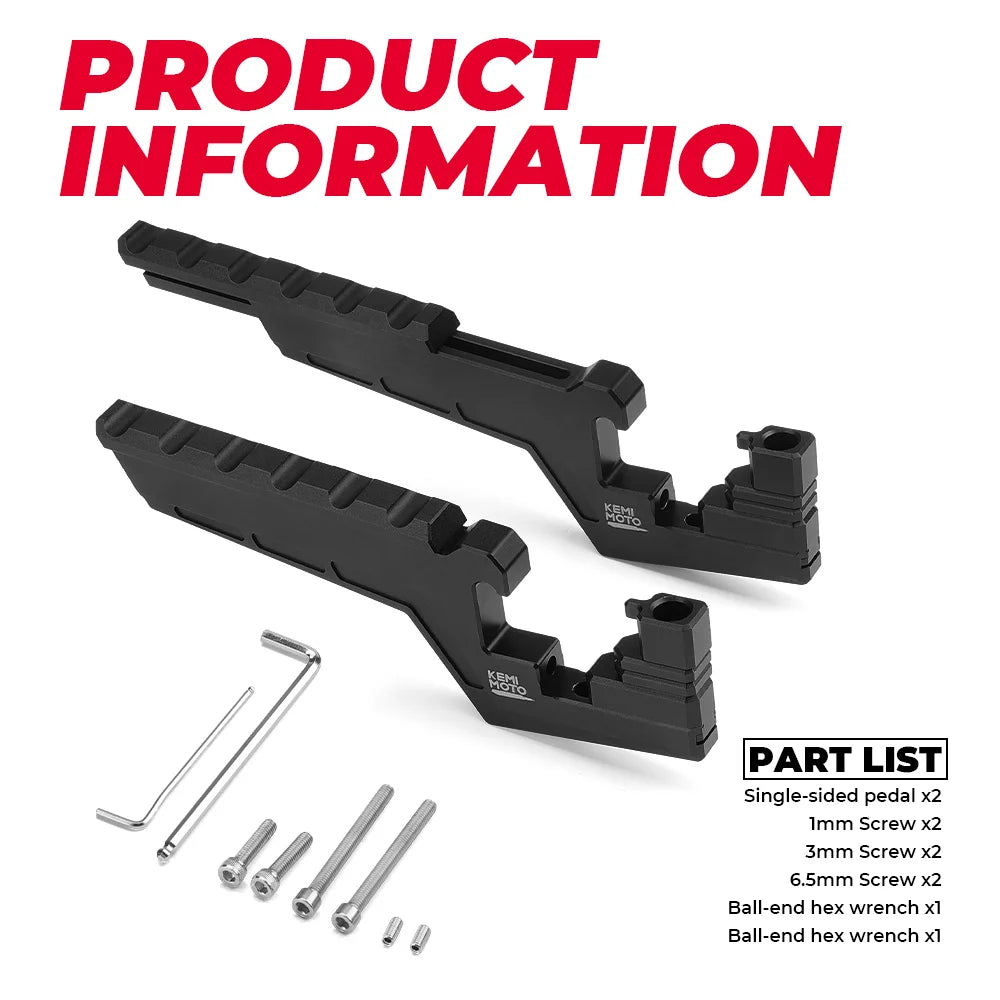 For Segway X160 X260 X 160 X 260 Passenger Foot Peg Extensions Extended Footpegs Motocross Bike Dirt Bike Off-Road Accessories