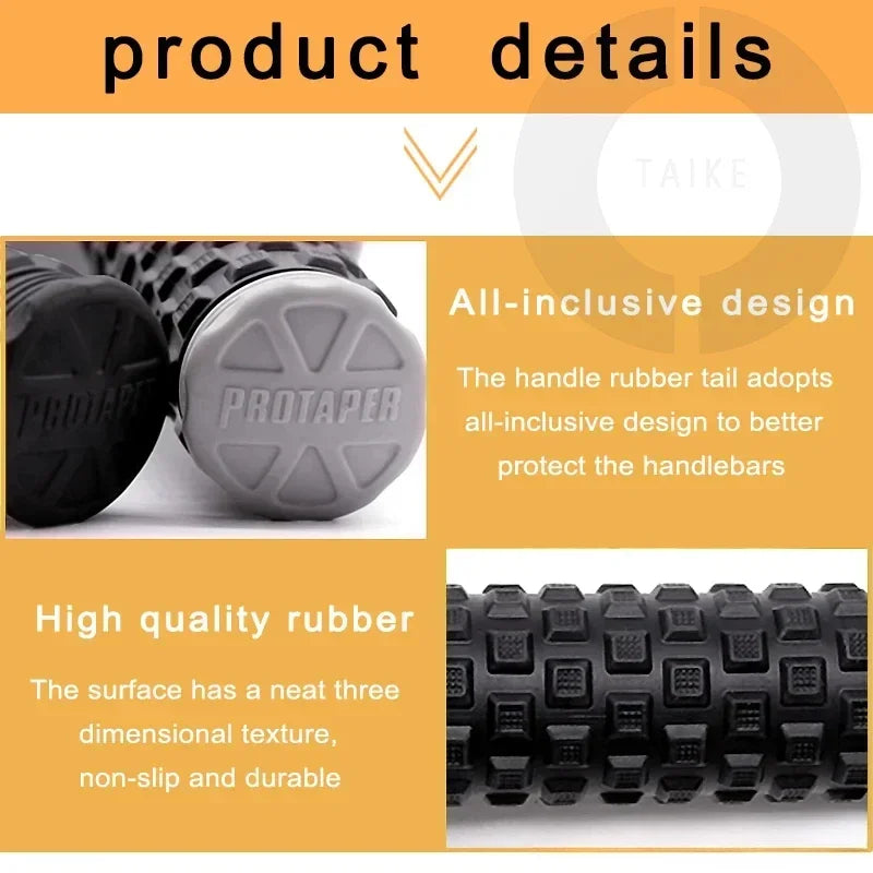 A Pair 22mm Diameter Rubber Bike Handlebar Grips for 7/8" Bar Dirt Bike Pillow Top Throttle Handle Grips Motorcycle Accessories