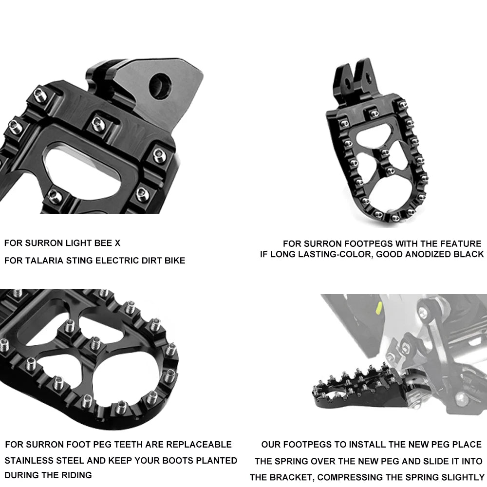 For Segway X160 X260 X 160 X 260 Passenger Foot Peg Extensions Extended Footpegs Motocross Bike Dirt Bike Off-Road Accessories