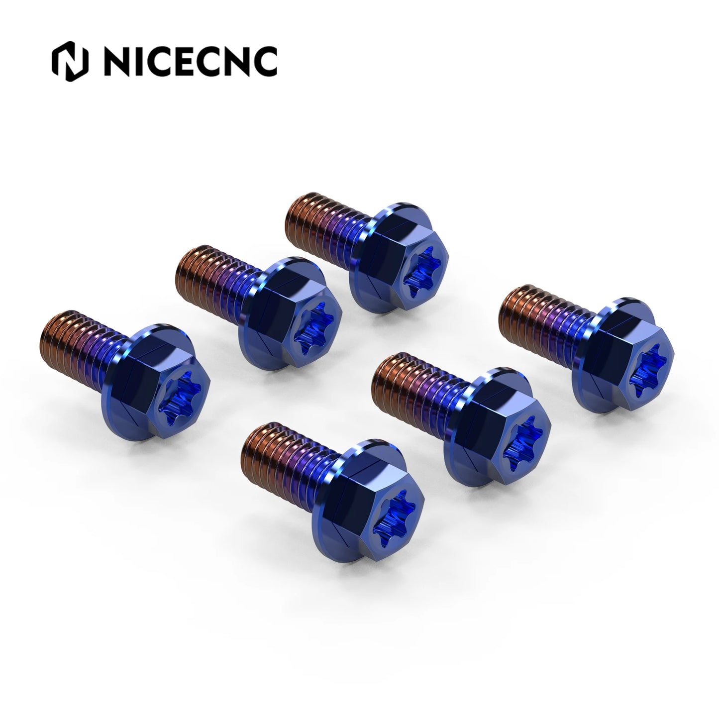 NICECNC For Surron Light Bee X S L1E Electric Dirt Bike Titanium Alloy M5*10 Front Brake Disc Pad Screws For Segway X160 X260