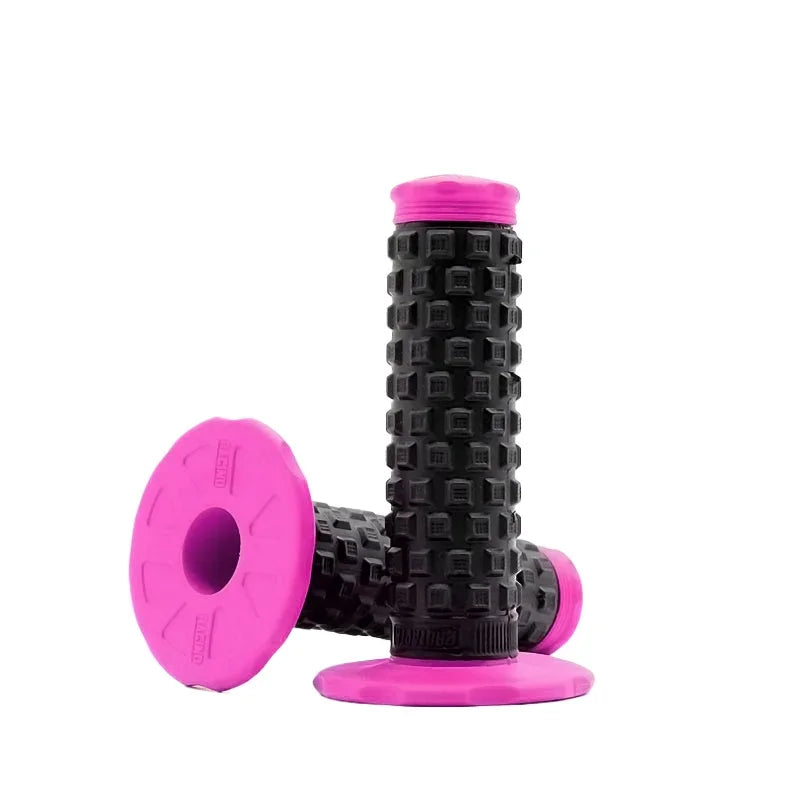 A Pair 22mm Diameter Rubber Bike Handlebar Grips for 7/8" Bar Dirt Bike Pillow Top Throttle Handle Grips Motorcycle Accessories