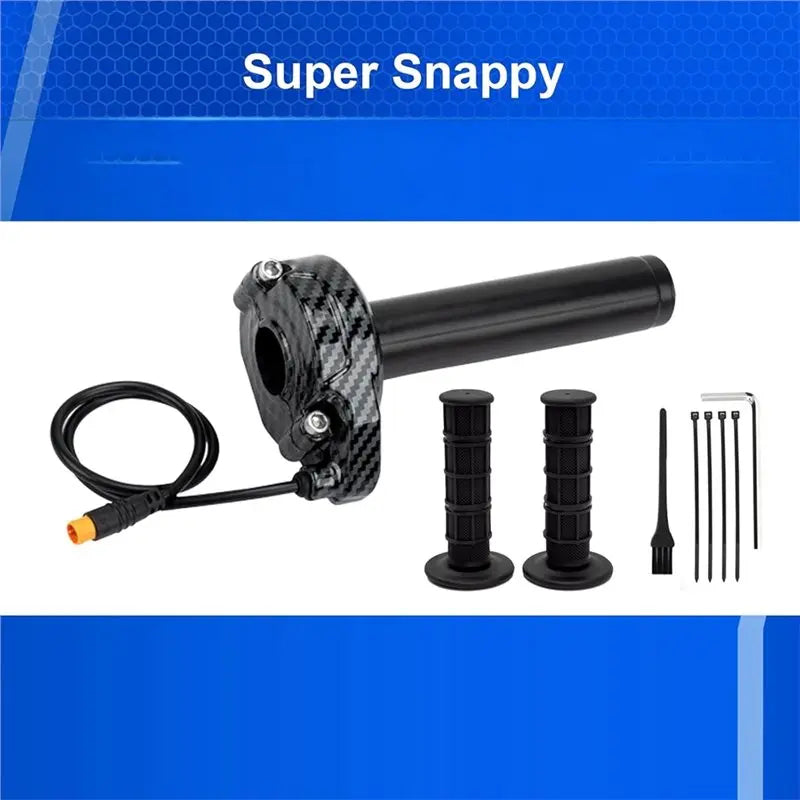 Full Twist Throttle For Ebikes- For Macfox, 3-Pin Surron Style Grip Kit 12V-72V