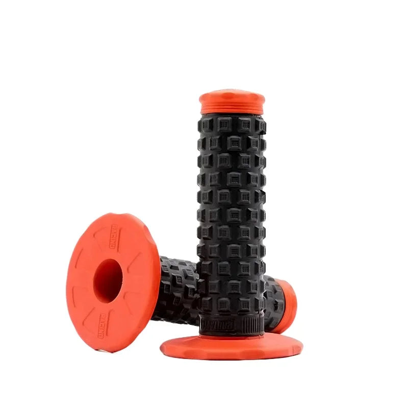 A Pair 22mm Diameter Rubber Bike Handlebar Grips for 7/8" Bar Dirt Bike Pillow Top Throttle Handle Grips Motorcycle Accessories