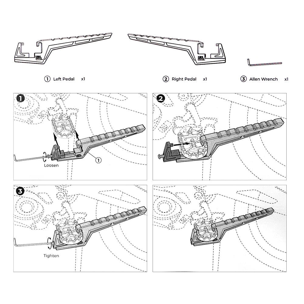 For Segway X160 X260 X 160 X 260 Passenger Foot Peg Extensions Extended Footpegs Motocross Bike Dirt Bike Off-Road Accessories