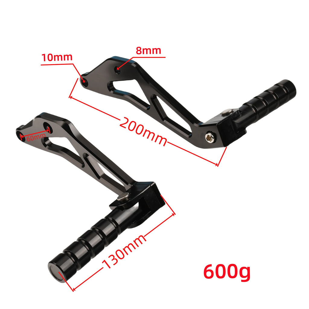 For Segway X160 X260 Motorcycle CNC Rear Passenger Foot Peg Rests Pedal Peg Bracket For Sur-Ron Light Bee X S Electric Dirt Bike
