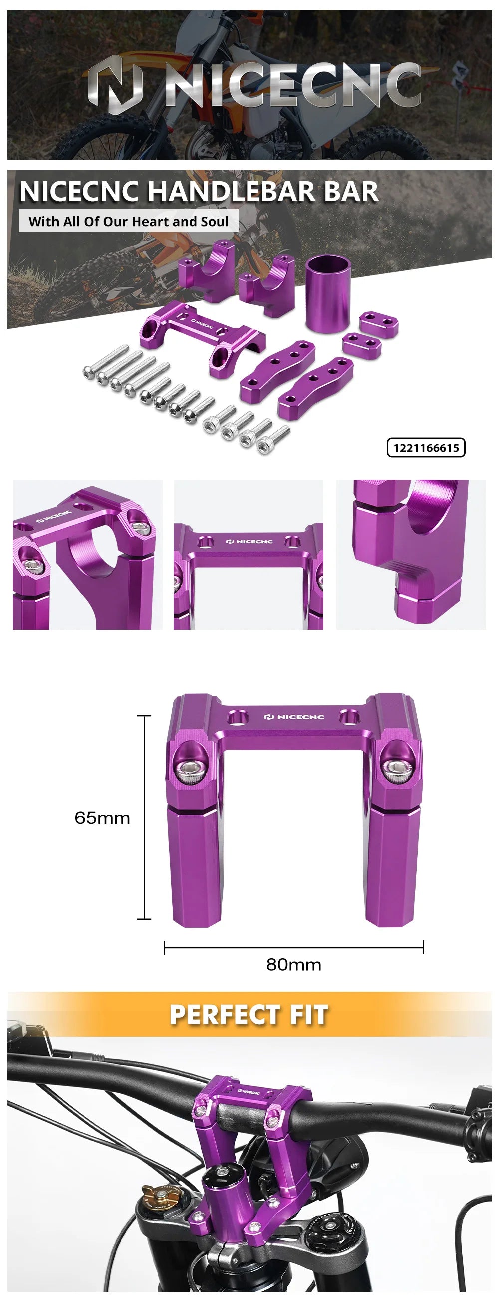 surron handlebar riser bracket
