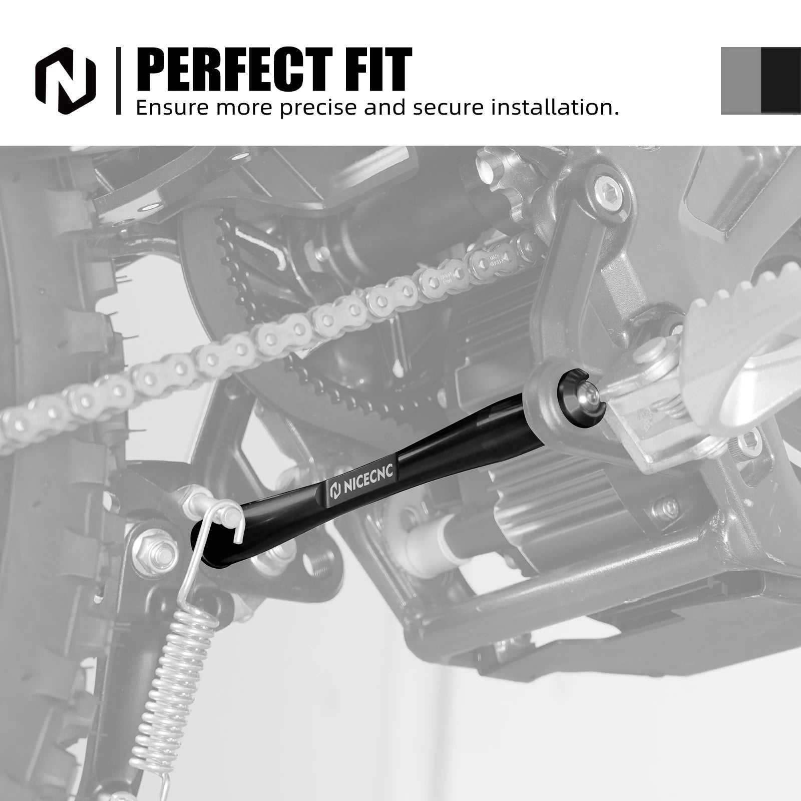 NICECNC For Surron Light Bee X S L1E 2024 2025 Electric Dirt Bike Aluminum Foot Pegs Support Brace For Segway X160 X260