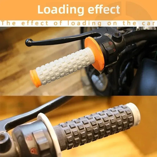 A Pair 22mm Diameter Rubber Bike Handlebar Grips for 7/8" Bar Dirt Bike Pillow Top Throttle Handle Grips Motorcycle Accessories