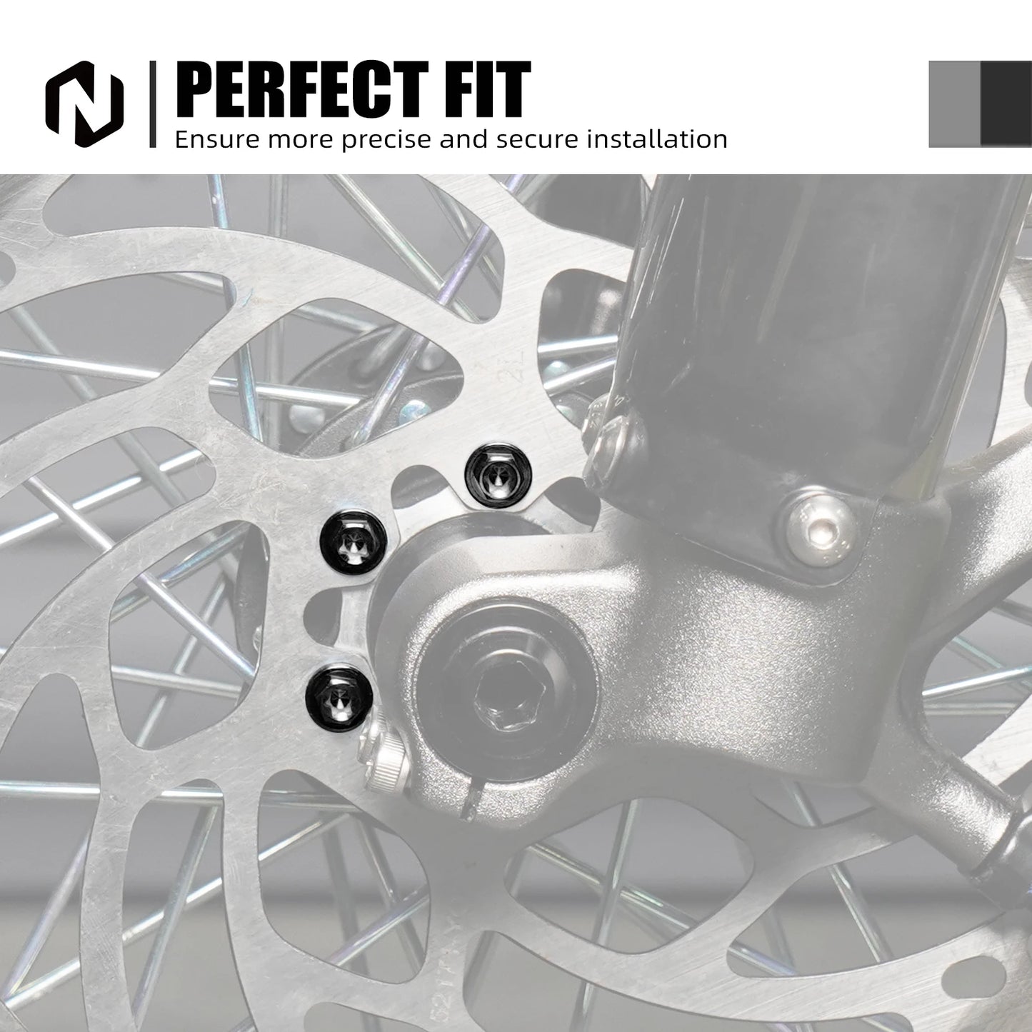 NICECNC For Surron Light Bee X S L1E Electric Dirt Bike Titanium Alloy M5*10 Front Brake Disc Pad Screws For Segway X160 X260