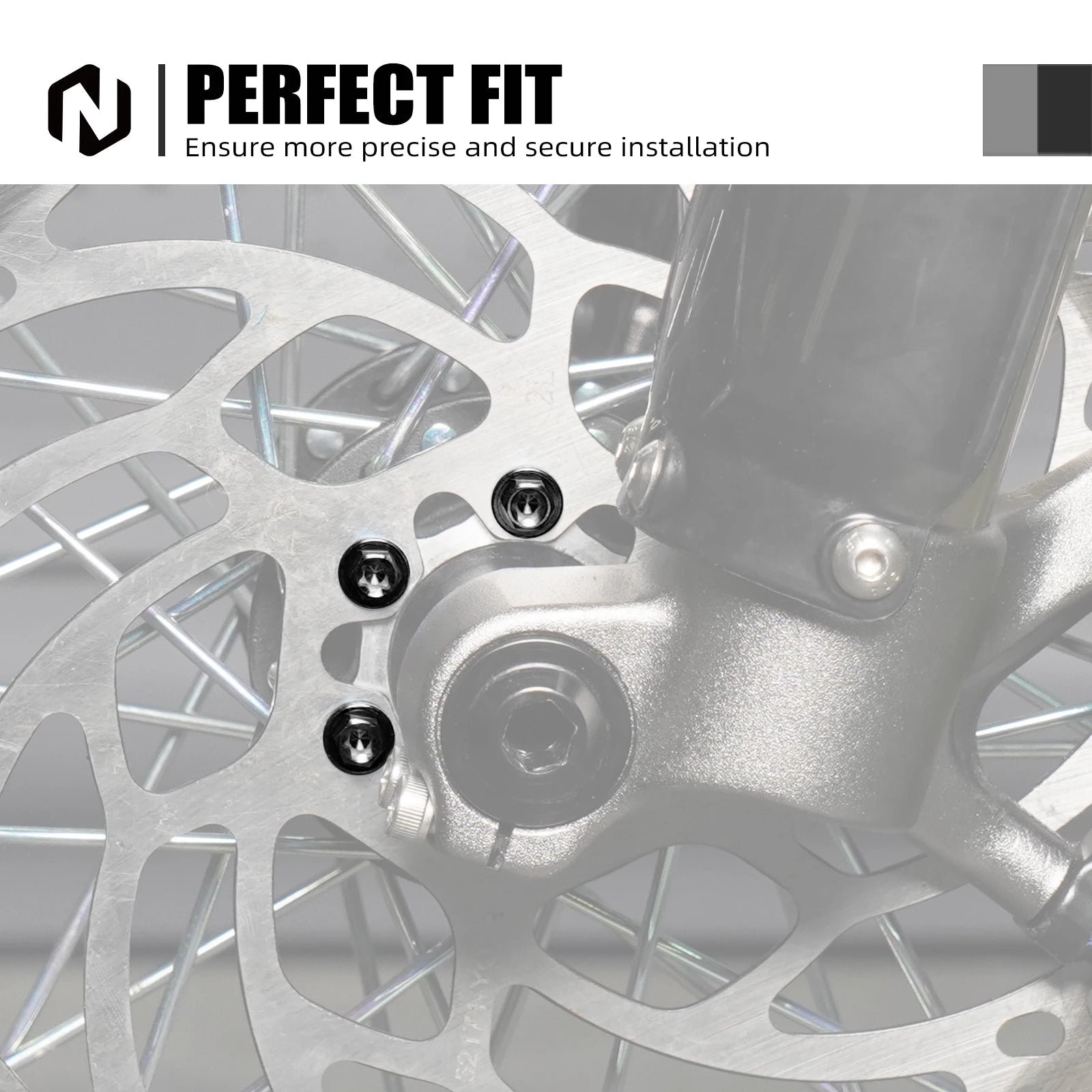 NICECNC For Surron Light Bee X S L1E Electric Dirt Bike Titanium Alloy M5*10 Front Brake Disc Pad Screws For Segway X160 X260