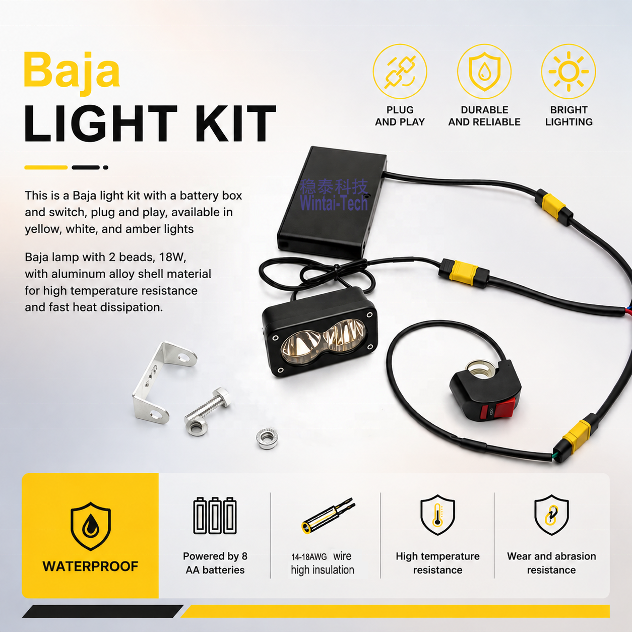 upgraded baja with switch battery powered