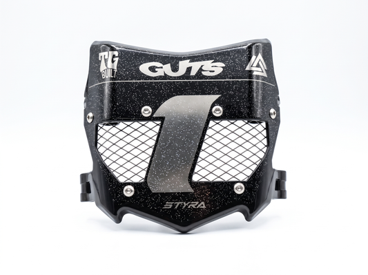 STYRA Titanium Vented Plate - Titanium/Black - studio white background