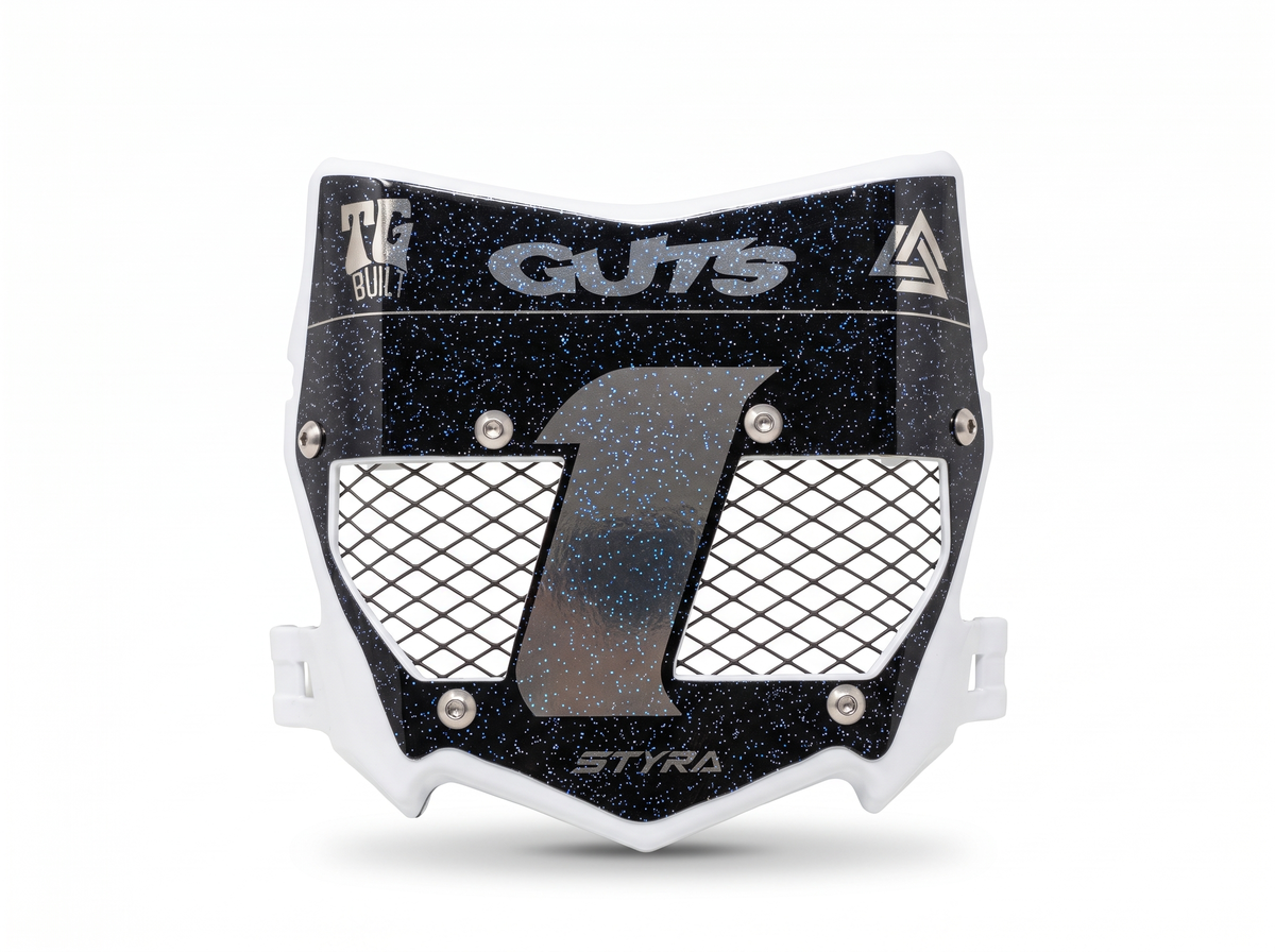 STYRA Titanium Vented Plate - Titanium/Black - studio white background