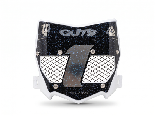 STYRA Titanium Vented Plate - Titanium/Black - studio white background