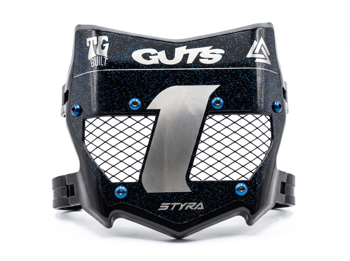 STYRA Titanium Vented Plate - Titanium/Black - studio white background
