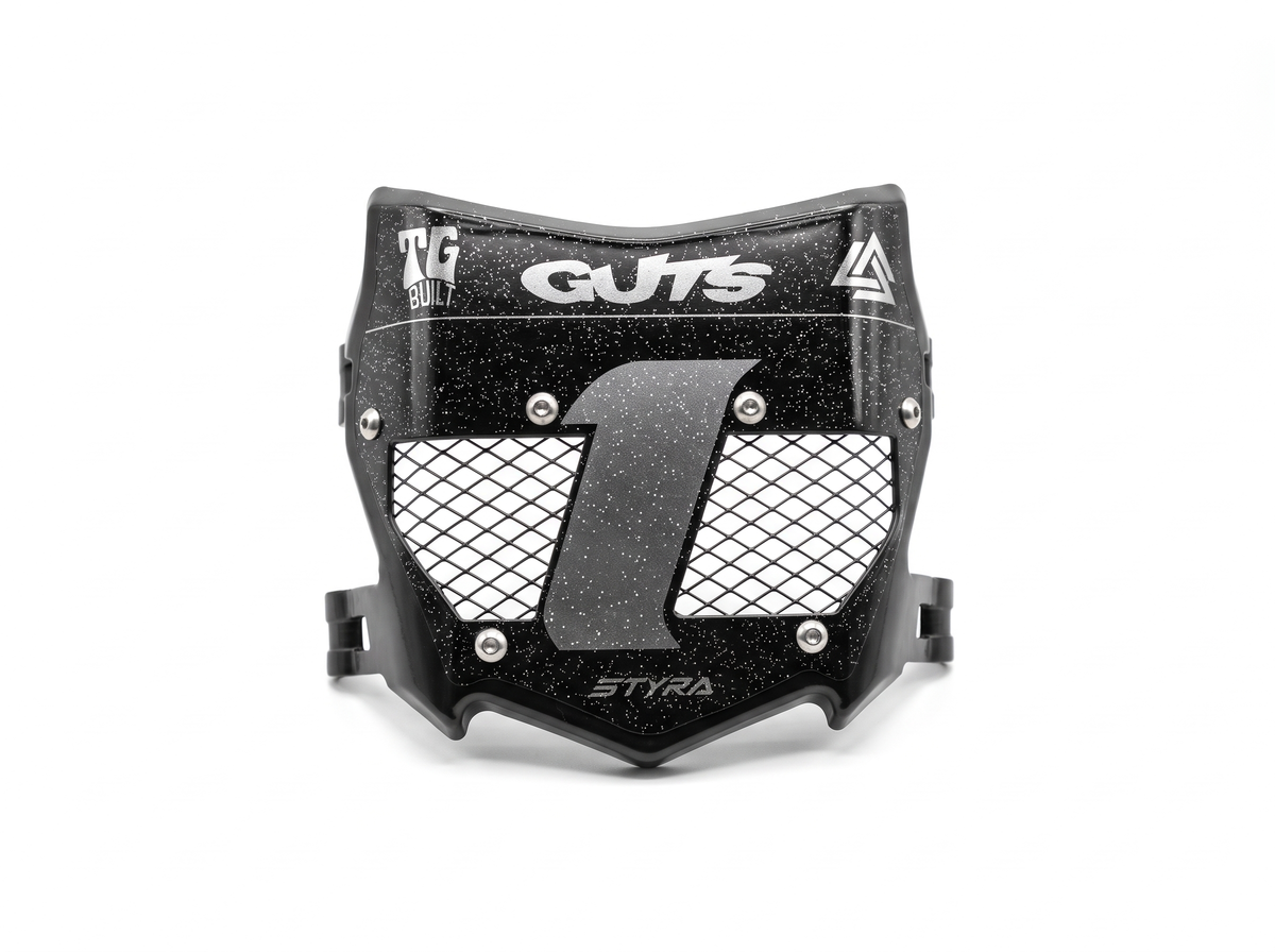 STYRA Titanium Vented Plate - Titanium/White - studio white background